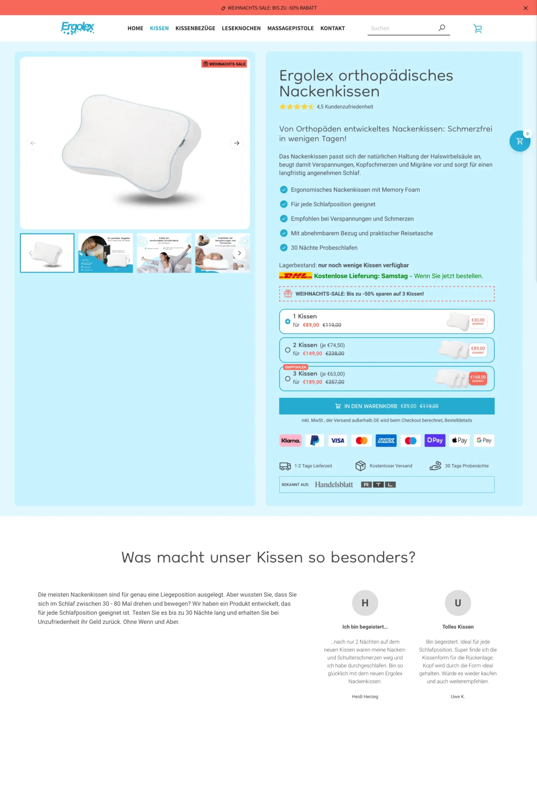 Ergolex Shopify store
